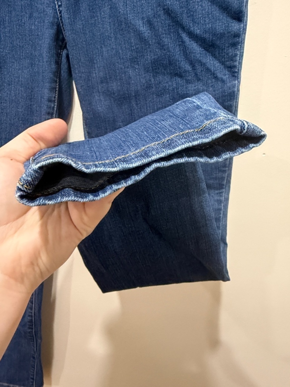 L.L. Bean Classic Fit Straight-Leg Jeans in Blue Medium Tall Length - Picture 6 of 14